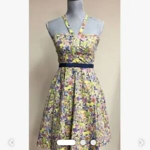 Anthropologie viola geometric sleeveless dress